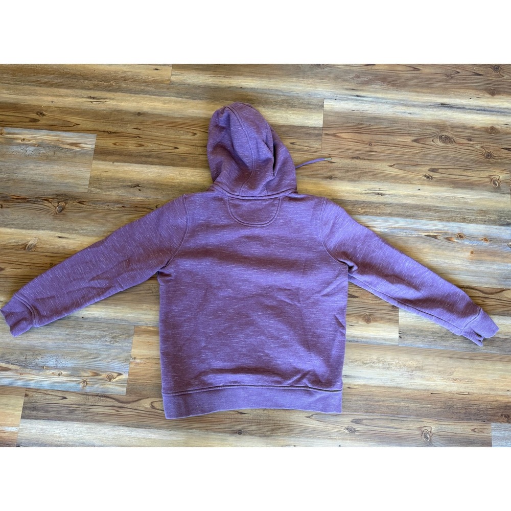 Carhartt‎ Womens Purple Space Dye Quarter Zip Relaxed Fit Hoodie Sweatshirt M - Picture 2 of 5